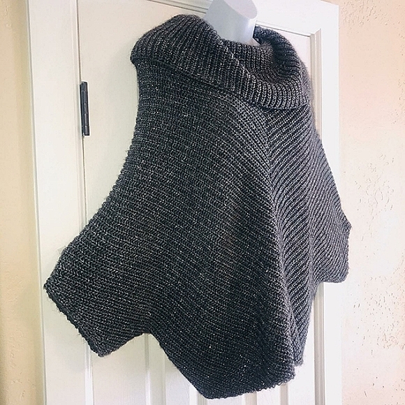 NWT Italy-Paola Manfredi METALLIC Cable Sweater M - Picture 5 of 8